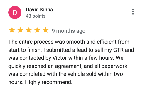 Google review of Tampa Auto Gallery